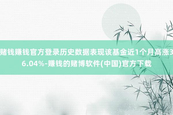 赌钱赚钱官方登录历史数据表现该基金近1个月高涨36.04%-赚钱的赌博软件(中国)官方下载