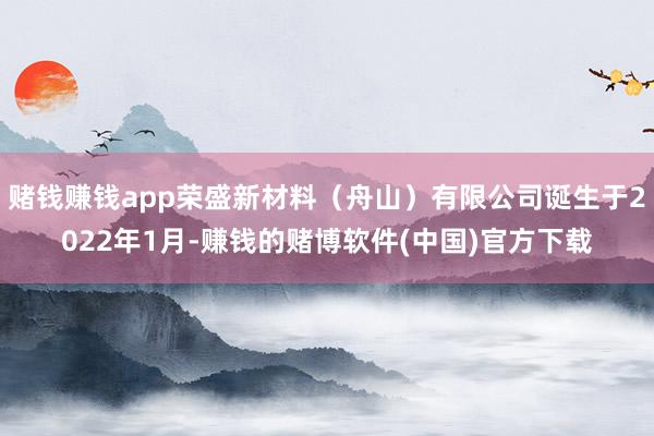 赌钱赚钱app荣盛新材料（舟山）有限公司诞生于2022年1月-赚钱的赌博软件(中国)官方下载